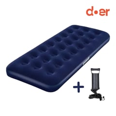 DOER - Colchón inflable AirComfort Single 191x73x22 con inflador manual