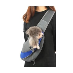 DEFENSOR FOREVER - Bolso Banano Transportador Para Mascotas Perros gatos Azul