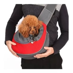 DEFENSOR FOREVER - Bolso Banano Transportador Mascotas Perros gatos Rojo