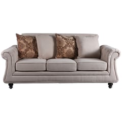 DECOMUEBLES - Sofa 3C Winston tela Beige