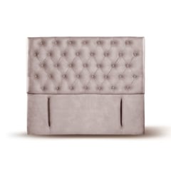 LATAM HOME - RESPALDO FLORENCIA CUERO GRIS 2 PZA