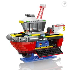 GENERICO - Barco Remolcador Portuario compatible Lego-