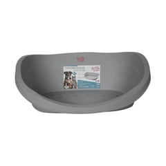 COOL PETS - Cama De Mascota Con Cojín L Gris 80×54.5×24 Cms Coolpets