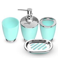 ESHOPANGIE - Set Accesorios De Baño 4pzs Porta cepillos Jabonera Verde