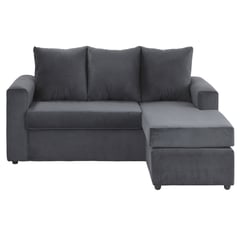 BODEVIR - Sofa Bi-L 3C Felpa 30 Gris