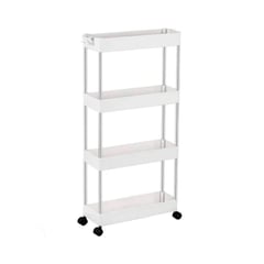 NEWTREE - Mueble Estante Organizador Multiuso para Baño Cocina Blanco