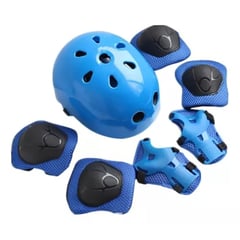 GENERICO - Set De Casco Y Protectores De Bici Para Niños Rodilleras