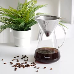 FISSMAN - Cafetera Manual Pour Over 900ml Filtro De Acero