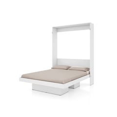 HOGA - Cama Plegable Vertical 2 Plazas Manhattan Blanco