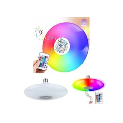 GENERICO - Ampolleta Parlante Bluetooth Colores Rgb Ufo Con Control E27