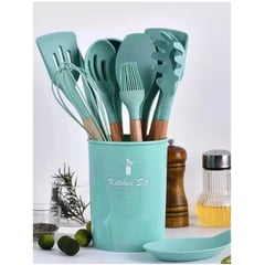 GENERICO - Utensilios Set Cocina 10 Piezas Silicona