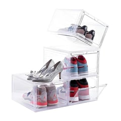 CASATUA - Caja Organizadora De Zapatos Set X2 Apilable Premium
