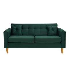 BODEVIR - Sofa New Retro 3C Felpa 04 Verde Botella