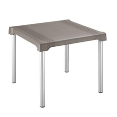 RIMAX - Mesa de terraza patas aluminio 85X85 cm Shia