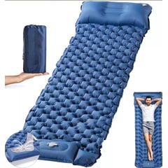 BLUEDREAMER - Colchoneta Inflable Plegable Para Acampada Y Senderismo