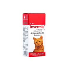 DRAG PHARMA - ANTIPARASITARIO INVERMIC PARA GATOS