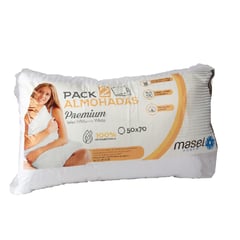 MASEL - Set 2 Almohadas 50x70 Premium  Microfibra