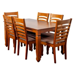 SWEET HOGAR - Comedor madera 6 sillas modelo Boston