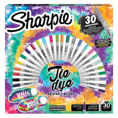 SHARPIE - Marcador 30 colores Tie Dye Permanente