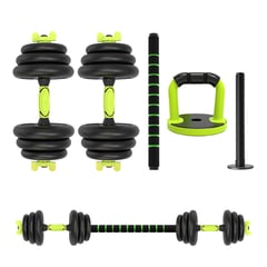 OVERFIT - Set Mancuernas + Barra + Kettlebell Unibles 20kg