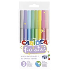 CARIOCA - Plumones Pastel (8 Colores)