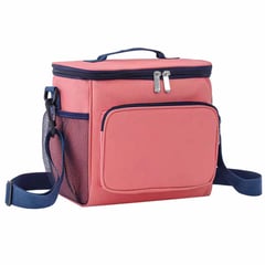 VIDITA - Bolso Termico Lonchera Escolar Portátil Tela Oxford Rosado