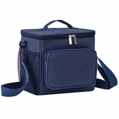 VIDITA - Bolso Termico Lonchera Escolar Portátil Tela Oxford Azul