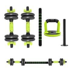 OVERFIT - Set Mancuernas + Barra + Kettlebell Unibles 10kg