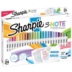 SHARPIE - Marcador S-Note 24 colores Permanente