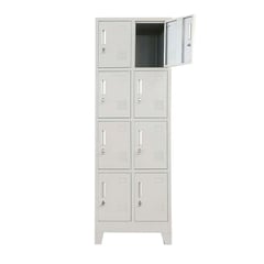 MOBITAT - Locker 8 puertas 2 cuerpos con Porta Candado Equimet