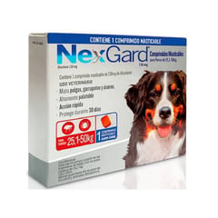 NEXGARD - DE 25-50 KG - ANTIPARASITARIO EXTERNO MASTICABLE