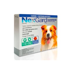 NEXGARD - DE 10-25 KG - ANTIPARASITARIO EXTERNO MASTICABLE