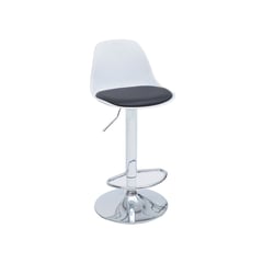 SUR DISEÑO - Silla Bar Egg Blanca PU Negra