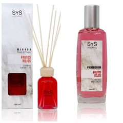 SYS - MIKADO 100 Ml + PULVERIZADOR 100ML HOGAR FRUTOS ROJOS