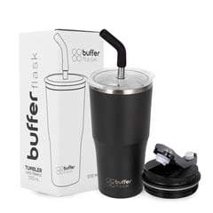 BUFFER FLASK - Termo CafeMug Buffer Vaso Termico570ml Sellable - Negro