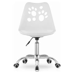 TODODESCUENTO - Silla Escritorio Eames Acolchada Tulip Infantil Veterinaria Blanca