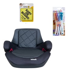 INFANTI - Alzador Go Isofix Black Stone - Letrero y Set 4 cucharas