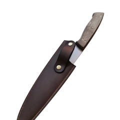 KANGKAWE - Cuchillo Parrillero Funda Cuero