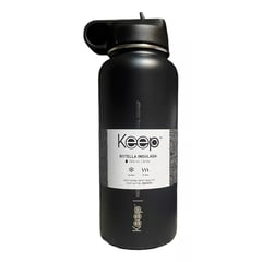 KEEP - BOTELLA INSULADA 1LT COLOR NEGRO