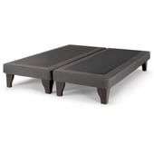 GENERICO - Base De Cama Europea King Tela Gris Oscuro