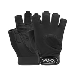 WORX - Guantes Entrenamiento Levantamiento Pesas Gym - Negro - M