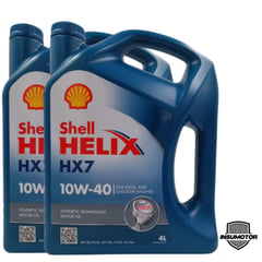 SHELL - Aceite para Motor 10w40 Helix HX7 4Lts. x 2 unidades