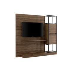 HOGA - Centro de Entretenimiento Rack Tv 60 Home Design Legno Negro Mate