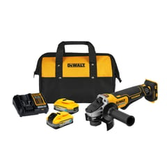 DEWALT - Kit Esmeril 4-1/2" 20V + 2 baterías Powerstack 5Ah