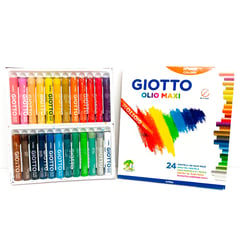 GIOTTO - Olio Maxi Pastel Graso 24 Colores