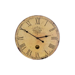 BORIA - Reloj de pared decorativo de madera estilo vintage