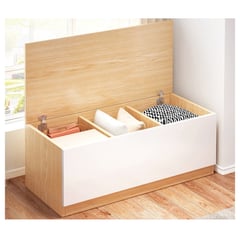 HOMER DESIGN - Organizador De Ropa De Madera Estante Dormitorio Bajo ventanal