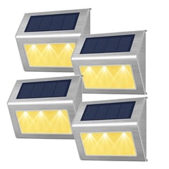 MAXWELL - Foco Reflector Solar Led Exterior Pared Set de 4
