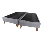 GENERICO - Base Europea para cama 2 Plazas 200 x150cm gris oscuro