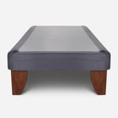 GENERICO - Base Europea para cama 1.5 plazas 105x200cm LINO GRIS OSCURO